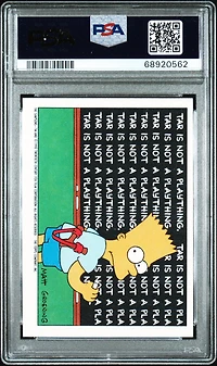 1990 Topps Simpsons Stickers 8 The Simpsons PSA 9