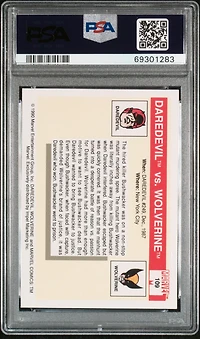 1990 Marvel Universe 109 Daredevil Vs. Wolverine PSA 10
