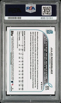 2022 Topps 659 Julio Rodriguez PSA 9
