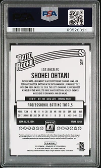Panini Donruss Optic Shohei Ohtani PSA