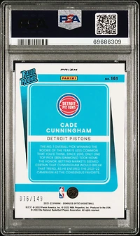 2021 Panini Donruss Optic 161 Cade Cunningham Lime Green PSA 9