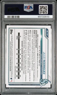 2021 Bowman Draft Bd145 Julio Rodriguez PSA 10