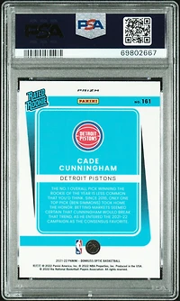 2021 Panini Donruss Optic 161 Cade Cunningham Target Purple Pulsar PSA 10