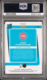 2021 Panini Donruss Optic 161 Cade Cunningham Holo PSA 10
