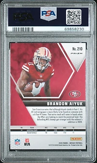 2020 Panini Mosaic 210 Brandon Aiyuk Green Mosaic PSA 10