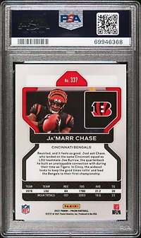 2021 Panini Prizm 337 Ja’marr Chase PSA