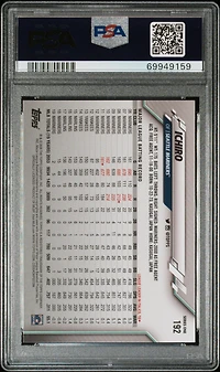 2020 Topps 192 Ichiro Sp PSA 10