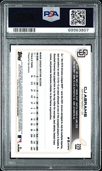 2022 Topps Chrome 225 Cj Abrams Sp PSA 9