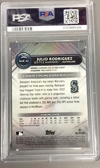 2022 Bowman Sterling Bsr32 Julio Rodriguez PSA 10