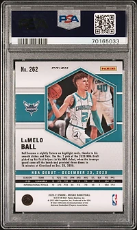2020 Panini Mosaic 262 Lamelo Ball Reactive Blue PSA 10