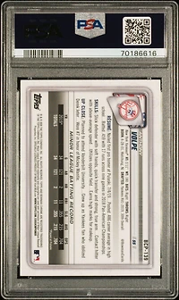 2020 Bowman Chrome Mega Box Bcp139 Anthony Volpe PSA 10