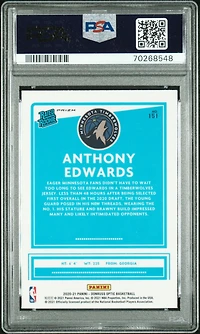 2020 Panini Donruss Optic 151 Anthony Edwards PSA