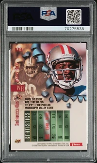 1996 Metal 109 Jerry Rice PSA 9