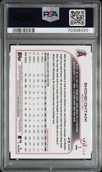 2022 Topps Chrome 1 Shohei Ohtani Magenta Speckle Refractor PSA 9