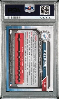 2019 Bowman Paper Prospect Autographs Pa-jo James Outman PSA 9