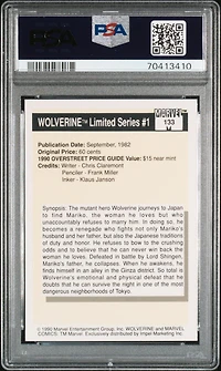 1990 Marvel Universe 133 Wolverine Limited Series #1 PSA 10