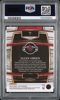 2021 Panini Select 7 Jalen Green Blue Prizm PSA 10
