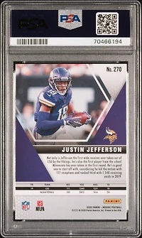 2020 Panini Mosaic 270 Justin Jefferson PSA