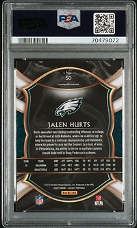 2020 Panini Select 50 Jalen Hurts PSA