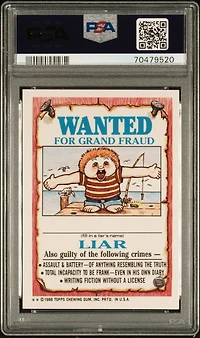 1986 Garbage Pail Kids Stickers 116a Eerie Eric PSA 9