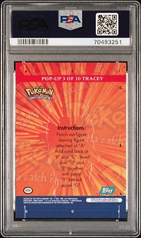 2000 Topps Pokemon Tv Animation Series 3 Pop-up 3 Tracey PSA 9
