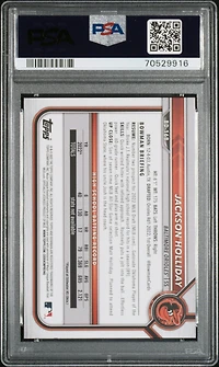 2022 Bowman Draft 1st Edition 168 Jackson Holliday PSA 10