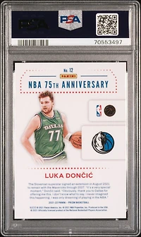 2021 Panini Prizm Nba 75th Logo 12 Luka Doncic PSA 10