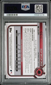 2022 Bowman Chrome Prospects Bcp50 Elly De La Cruz PSA