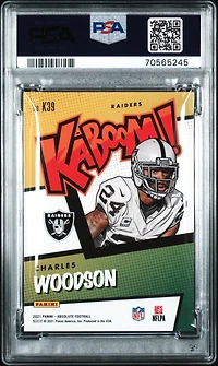 2021 Panini Absolute Kaboom! K39 Charles Woodson PSA 9