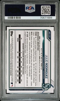 2021 Bowman Chrome Mega Box 231 Julio Rodriguez PSA 9