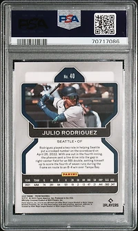 2022 Panini Prizm 40 Julio Rodriguez PSA 10