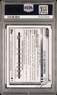 2021 Bowman Chrome Prospects Bcp97 Kevin Alcantara Aqua Shimmer Refractor PSA 10