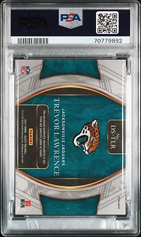 2021 Panini Select Draft Selections Memorabilia Dstlr Trevor Lawrence Red Prizm PSA 10