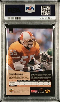 1995 Sp 103 Derrick Brooks PSA 9