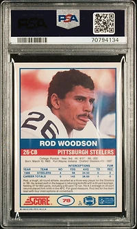 1989 Score 78 Rod Woodson PSA 10
