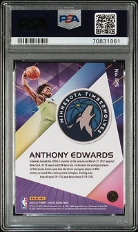 2020 Panini Recon 125 Anthony Edwards PSA 9