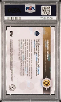 2020 Topps Now Uefa Champions League 065 Jude Bellingham PSA 10