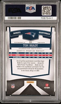 2010 Donruss Elite 59 Tom Brady PSA 10