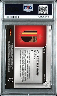 2022 Panini Prizm World Cup Qatar National Pride 2 Youri Tielemans PSA 9