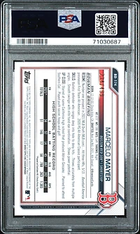 2021 Bowman Draft Bd174 Marcelo Mayer Sky Blue PSA 9