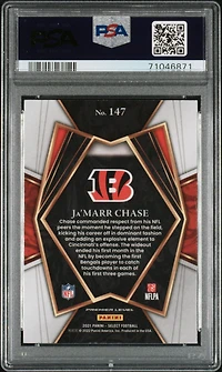 2021 Panini Select Ja'marr Chase PSA 10