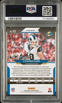 2020 Panini Prizm 272 Cooper Kupp Snakeskin Prizm PSA 10
