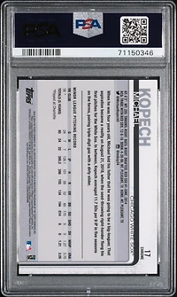 2019 Topps Chrome 17 Michael Kopech Pitching-prism Refractor PSA 10
