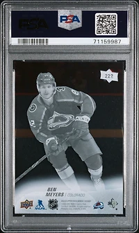 2022 Upper Deck 222 Ben Meyers Clear Cut PSA 9