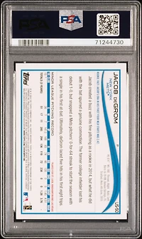 2014 Topps Update Us50 Jacob Degrom Throwing-blue Walmart Border PSA 9