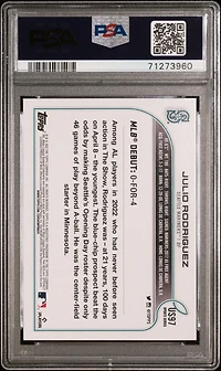 2022 Topps Update Us97 Julio Rodriguez PSA