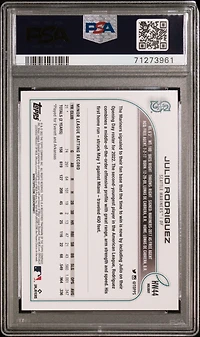 2022 Topps Holiday Hw44 Julio Rodriguez PSA 10