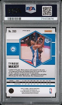 2020 Panini Mosaic 203 Tyrese Maxey Reactive PSA 10