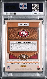 2022 Panini Gold Standard 163 Tyrion Davis-price Rose Gold PSA 9
