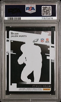 2020 Panini Chronicles Clearly Donruss Rated Rookies Rrjah Jalen Hurts PSA